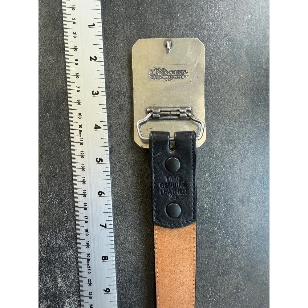 Kids Western Cowboy Belt Size 20 Genuine Leather Bronc Rider Cross Concho Rodeo